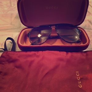 Authentic Gucci Aviator Sunglasses